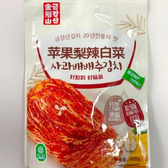 延边金刚山传统下饭苹果梨辣白菜新品延吉特产小吃腌制泡菜400g袋