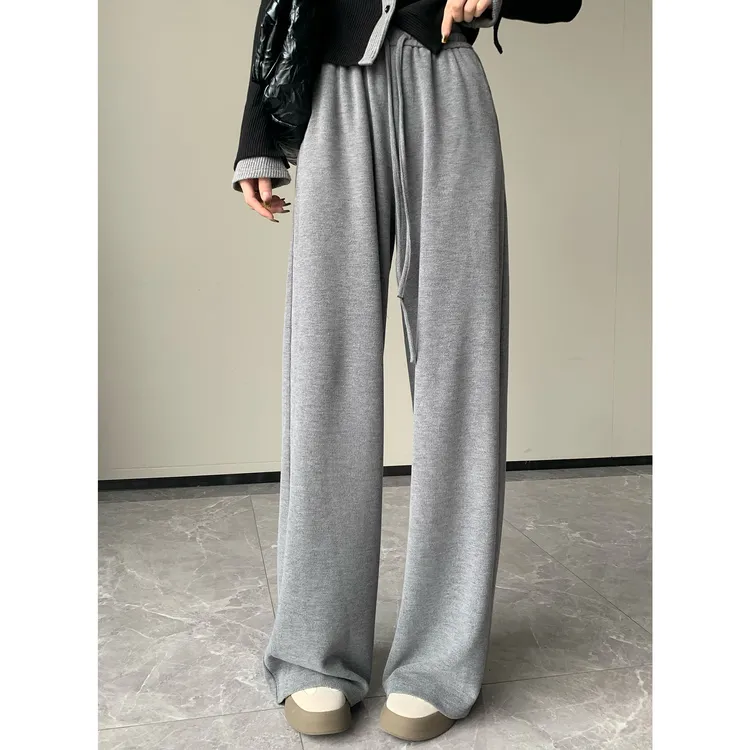 JIJINQI【现货清仓】垂感休闲裤新款时尚流行抽绳阔腿裤JC08KZPT383