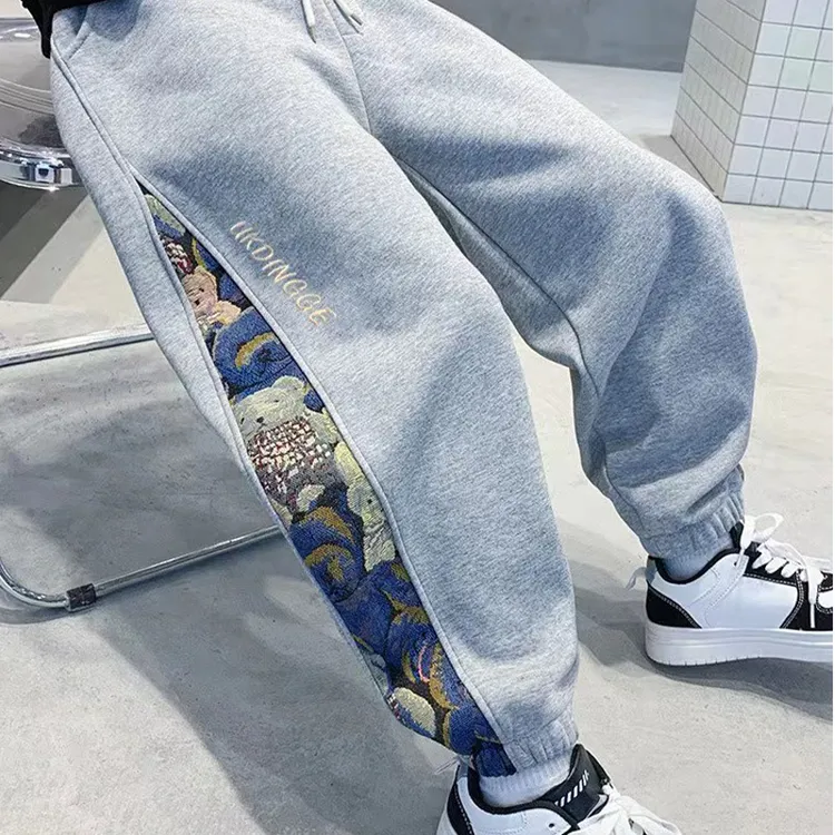 童装男童新款国风中大童运动卫裤休闲长裤百搭韩版宽松洋气春秋