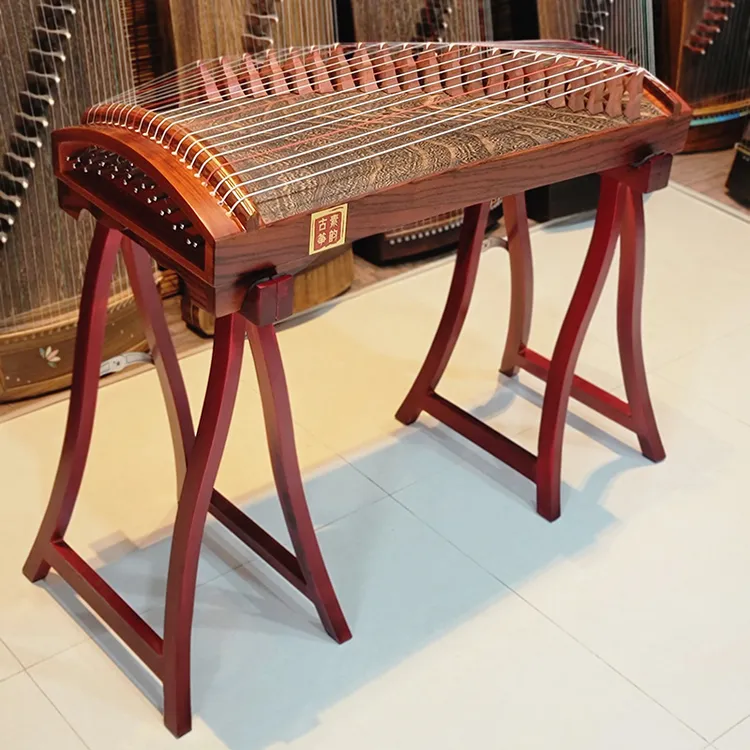 suyun/素韵便携式小古筝80厘米纯手工制作实木小型专业演奏小挖筝