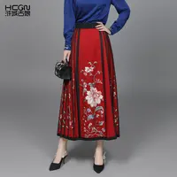 浒城古娘中式手工高定刺绣花香祖马面裙重工百搭女长款ACL19706 