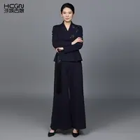 【美丽诺绵羊毛】国风竹叶刺绣流苏显瘦希颜套装-ACL18969+ACL19685