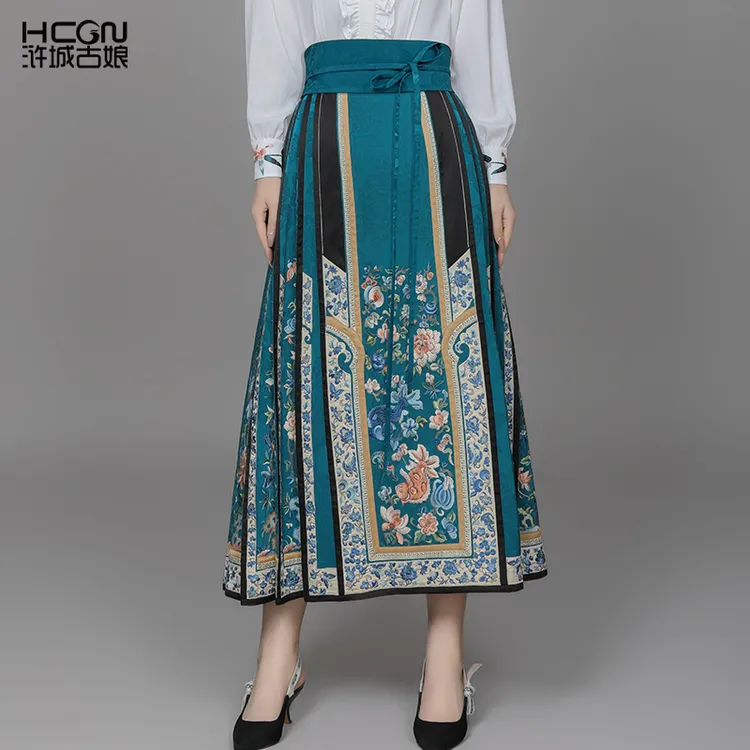 【福音第三代】新款手工刺绣高定马面裙正版国风女夏半身裙ACL19710