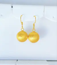 铜合金耳饰 铜合金耳饰《拉丝圆球耳钩》气质百搭耳环