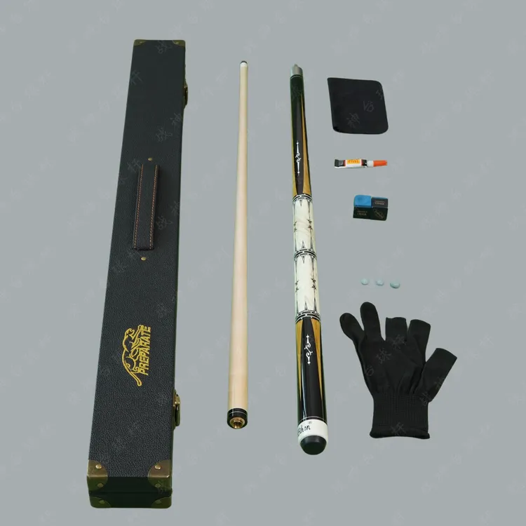 美洲豹赤羽同款分体斯诺克枫木桌球杆中式中头黑八进口手工台球杆