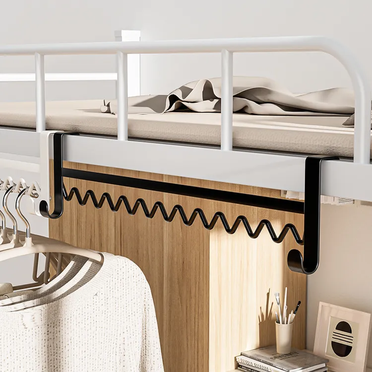 波浪晾衣架宿舍挂衣服神器床边挂衣钩床边晾衣架寝室收纳整理上铺