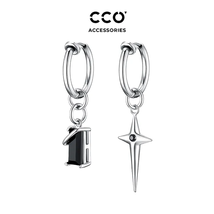Cirocco 钛钢耳饰 璀璨星芒耳夹耳环潮流中性男女同款贺鑫隆同款