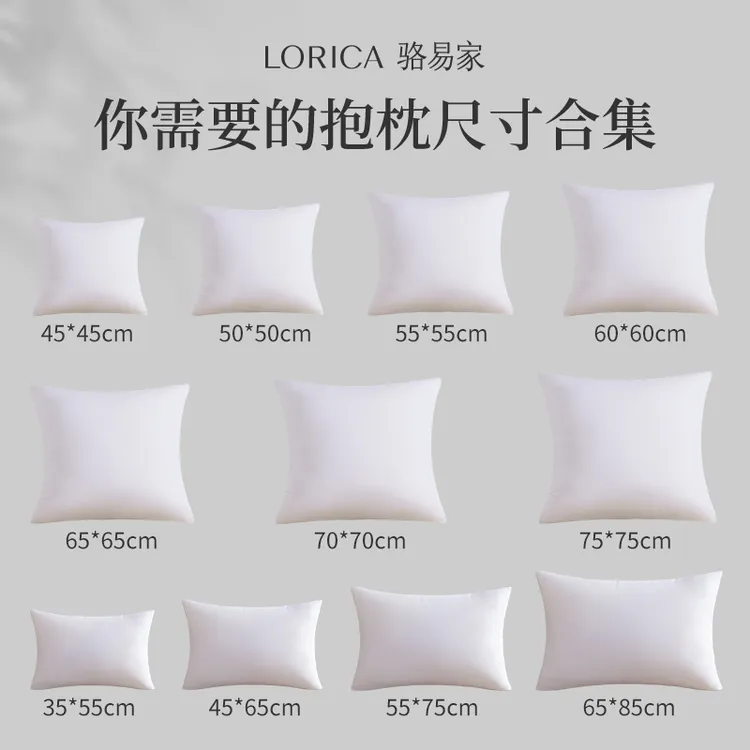 骆易家抱枕芯内胆羽丝绒沙发靠垫芯慢回弹女生睡觉专用抱枕芯
