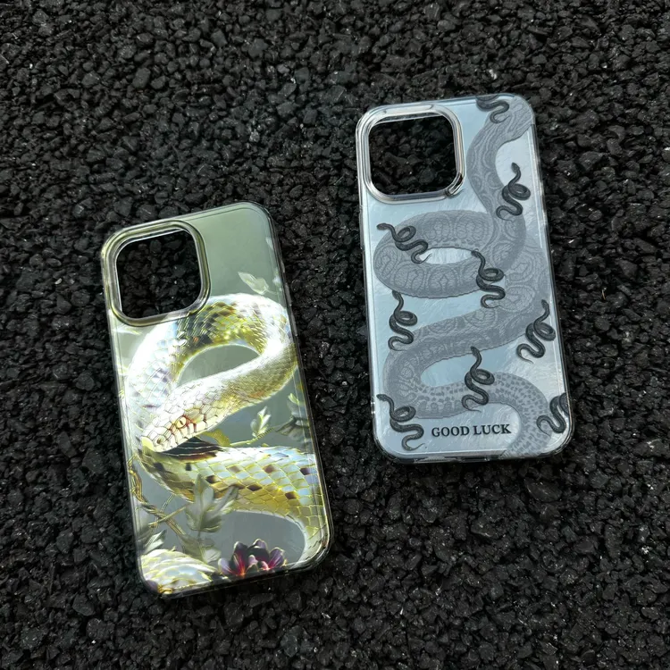 新年创意新款蛇年网红情侣适用iphone16苹果14promax13/15手机壳