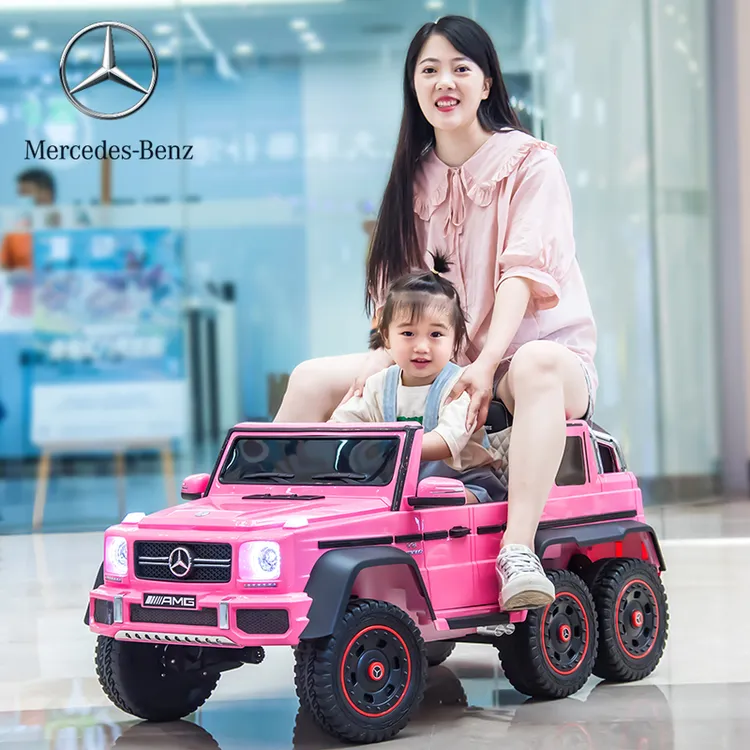 奔驰大g儿童电动车宝宝6轮可坐大人遥控汽车亲子小孩运动玩具车