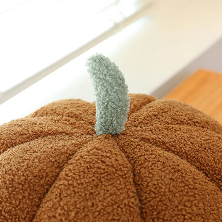 ins创意南瓜客厅沙发毛绒玩具靠垫抱枕ins风毛绒柔软宿舍办公室