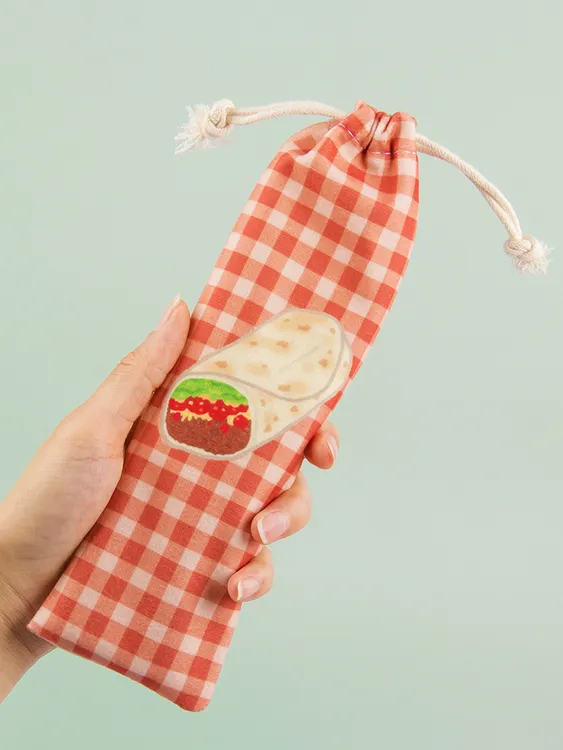 筷子收纳袋便携外出日式旅行餐具盒儿童学生放装勺子汤勺的布袋子