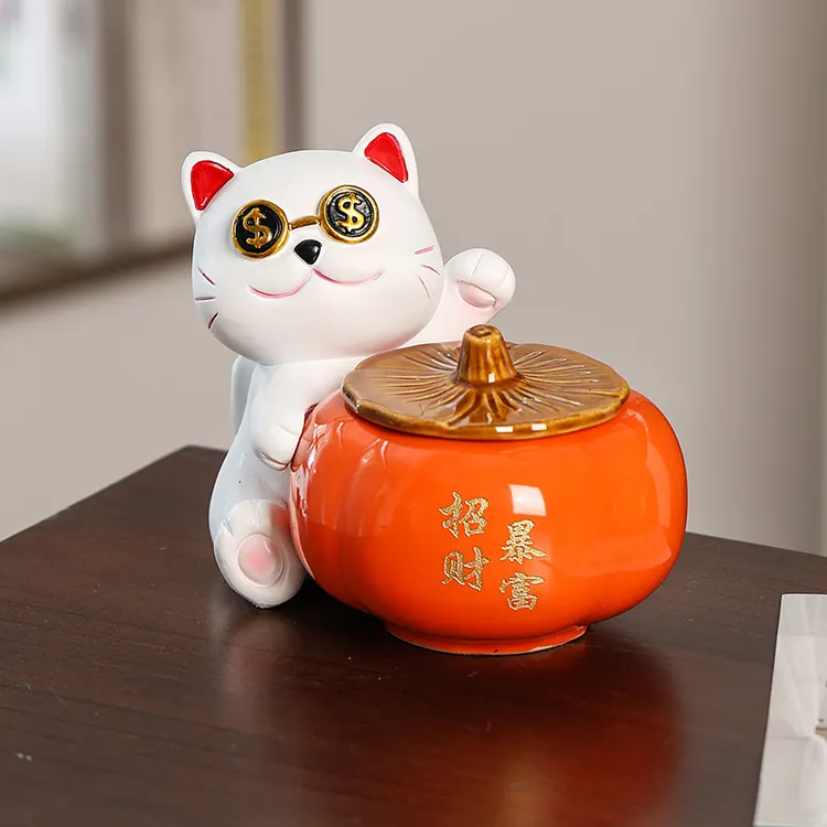 熊猫创意黑科技创意烟灰缸爆款2025新款高档大气