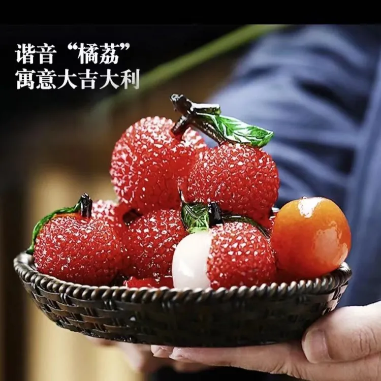 茶玩冲水变色荔枝摆件精品虫可养创意个性功夫茶具茶桌茶台配件