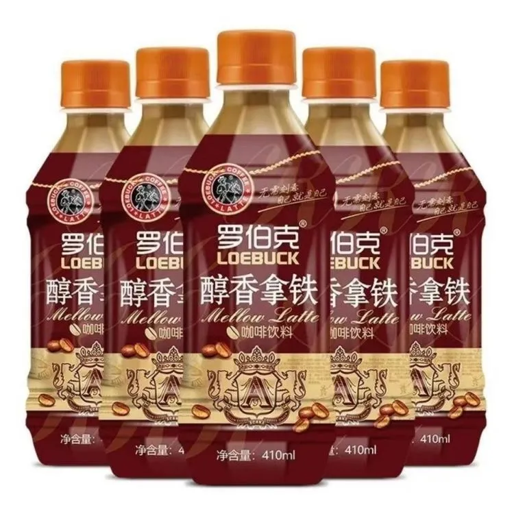 【到手6瓶】罗伯克淳香拿铁咖啡410ml解腻生椰拿铁丝滑拿铁浓缩咖啡