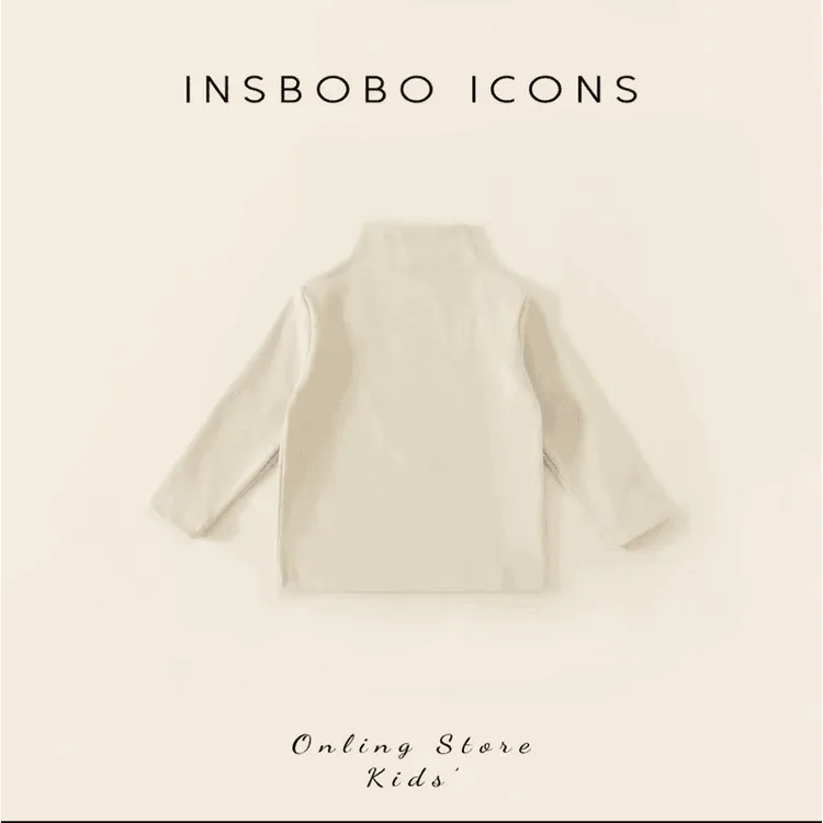 多种颜色保暖儿童加绒打底衫男童女童T恤中大童半高领上衣秋冬