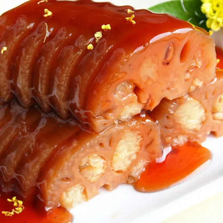 【新货上架】扬州特产宝应桂花糯米藕400g左右袋装香糯莲藕密封袋装商品图