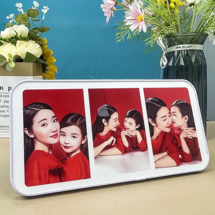 创意组合三连框定制水晶相框摆台洗照片打印摆件相框照片摆台