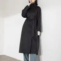 超软糯牦牛绒+澳毛立领双面大衣