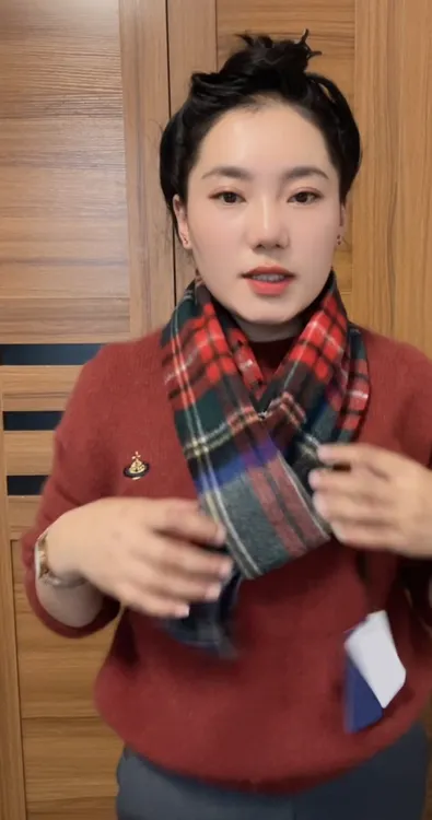 保暖厚款不掉色围巾情侣女士百搭经典加厚时尚秋冬格纹网红