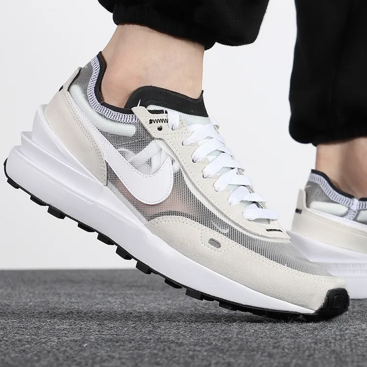 NIKE/耐克男鞋 Waffle One小Sacai 白灰运动休闲跑步鞋DA7995-100