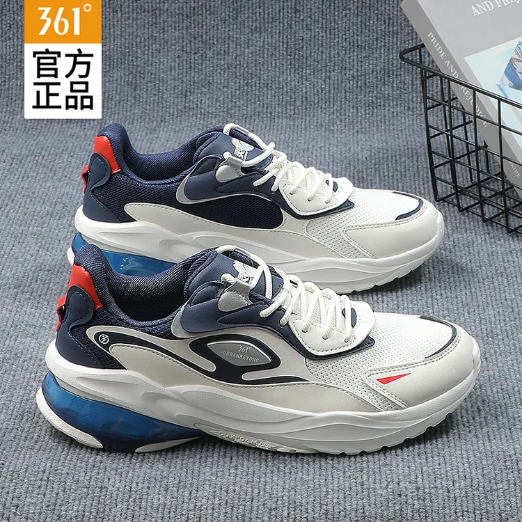 361男鞋运动鞋2025新款春夏减震男款休闲跑步鞋子网面透气老爹鞋