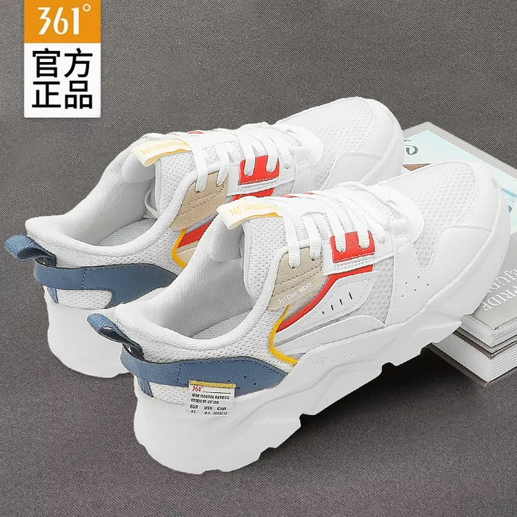 361度男鞋运动鞋2025年夏季新款网面跑步鞋男士复古百搭休闲鞋子
