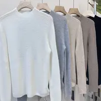2025新款山羊绒小立领套头长袖极简气质百搭简约90960-2