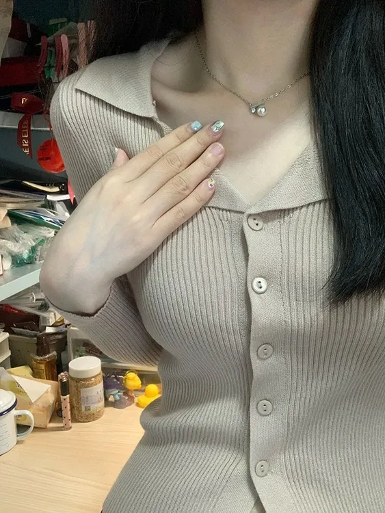 韩版纯欲辣妹针织衫女春秋冬内搭打底衫紧身收腰修身显瘦长袖上衣