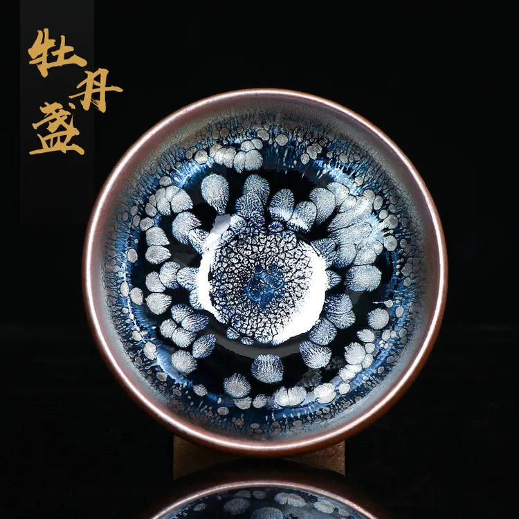 建阳建盏非遗大师李掌柜茶盏茶杯纯手工天目品茗杯高端主人杯茶具