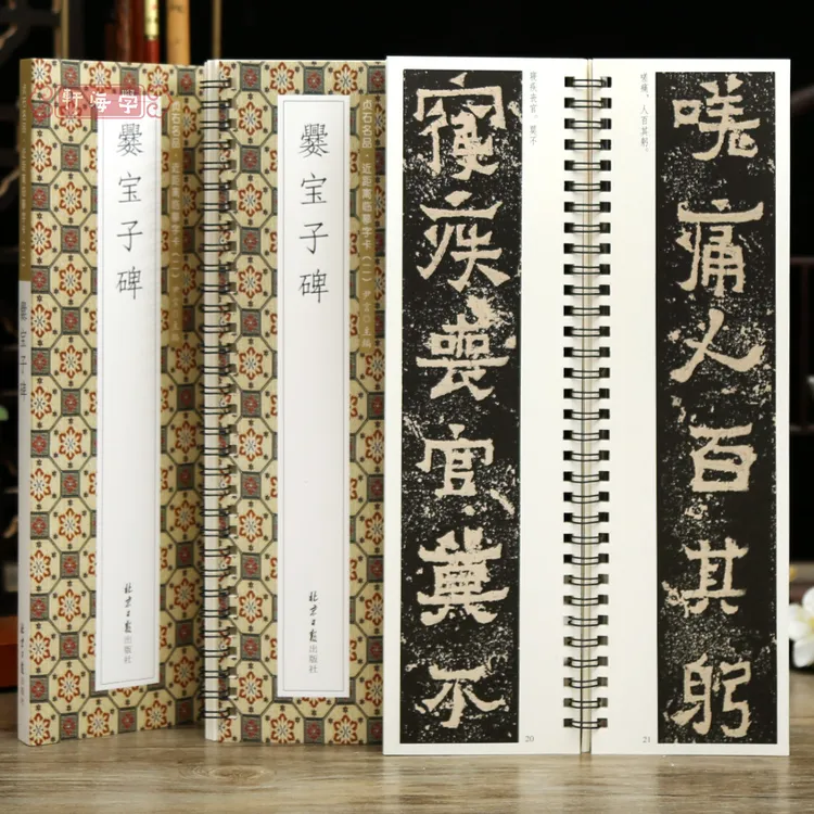 学海轩爨宝子碑贞石名品近距离临摹字卡原色原帖简体旁注东晋楷书