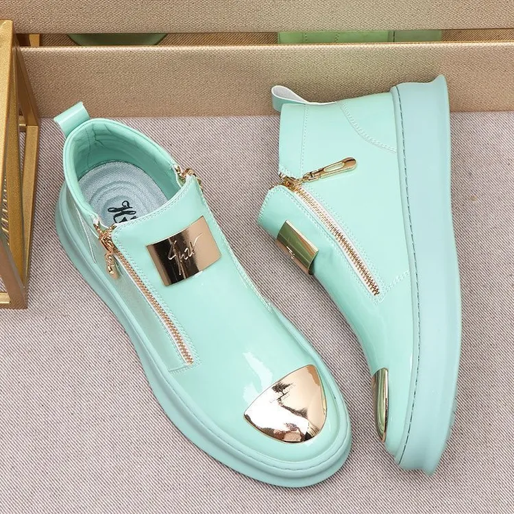 男鞋高帮板鞋秋季2026ins潮鞋韩版百搭男士时尚正宗男士马丁靴