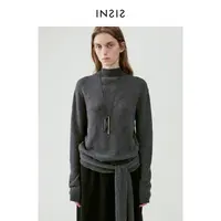 INSIS FEMME 半高领基础微宽松针织上衣FN24411502