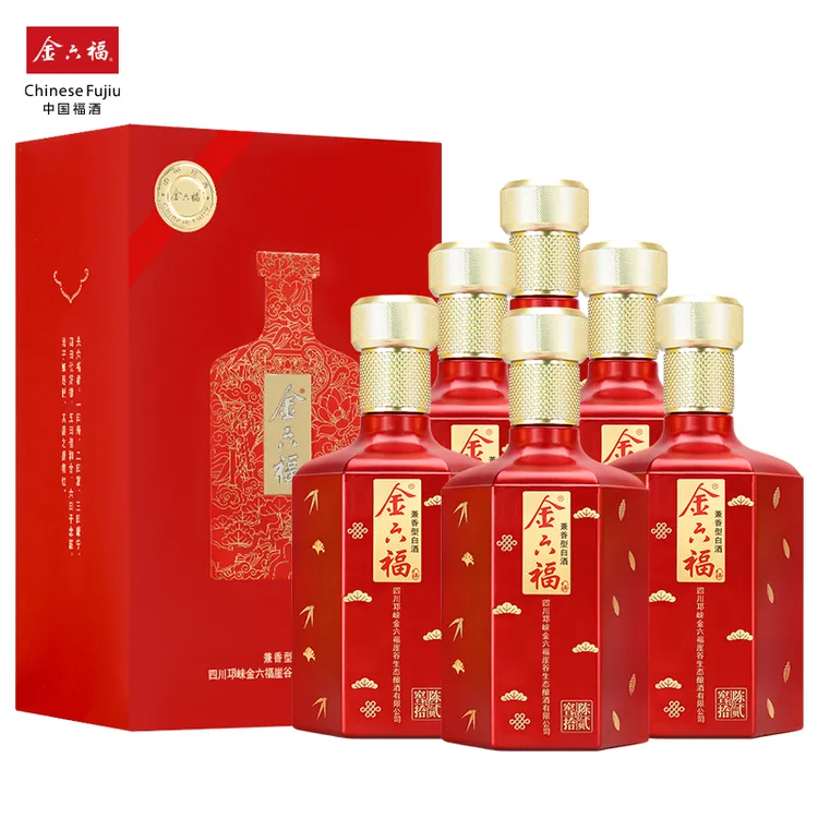 金六福 窖陈拾贰号 整箱装 升级版 50.8度500ml*6瓶