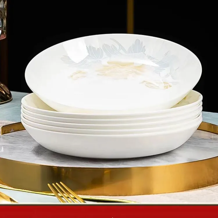 风华似玉8英寸圆深盘