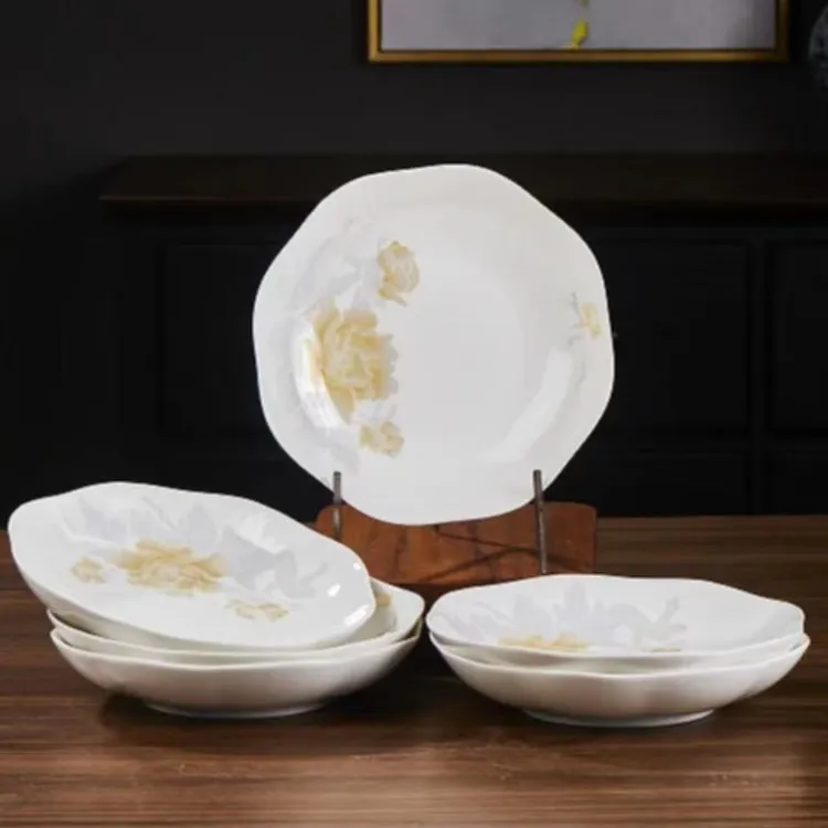 【新款】风华似玉8英寸莲花盘