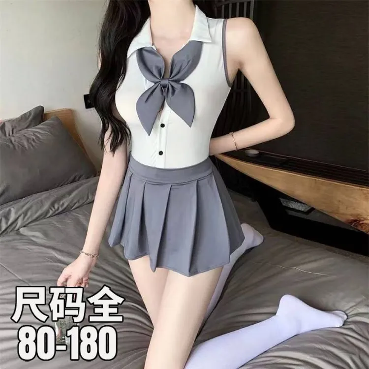大码情侣趣味cos服约会战袍纯欲制服jk学院风超短裙Q趣衣服套装女