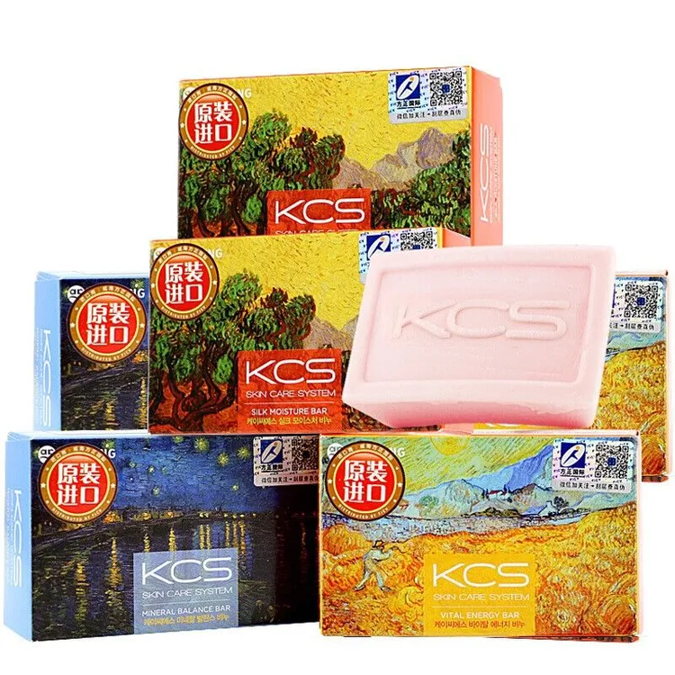 正品韩国爱敬可希丝KCS香皂名画香水皂沐浴洁面皂清洁去污