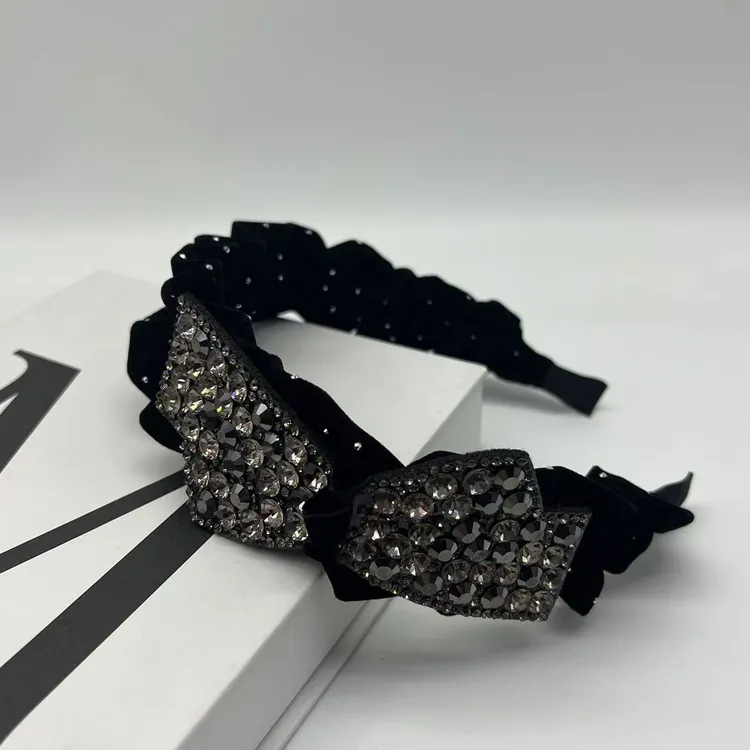 【财阀千金】法式复古颅顶蓬松显脸小丝绒褶皱发箍秋冬新款发饰