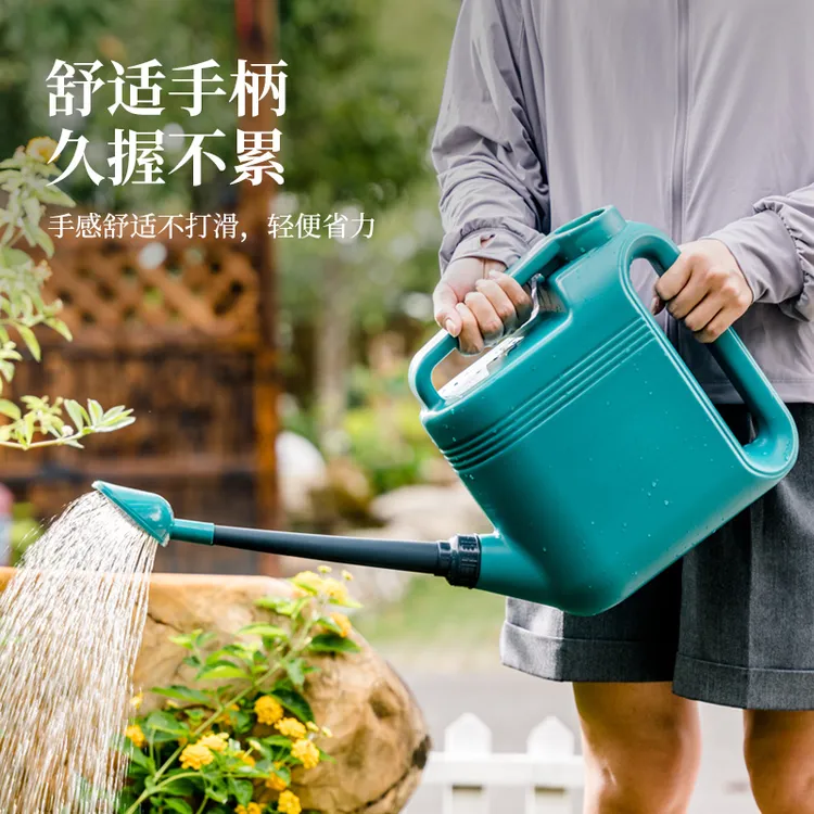 瑞普加厚洒水壶浇花水壶大容量塑料浇水壶长嘴花洒壶园艺浇菜壶