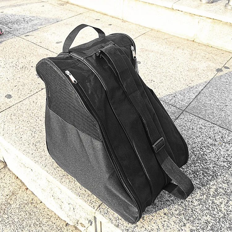 轮滑背包单层三层包升级半网包成人儿童培训班专用男女溜冰鞋跨包