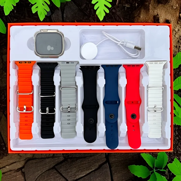 【玉老板推荐】7合1无线充多表带蓝牙通话7in1 ultra运动手表时尚