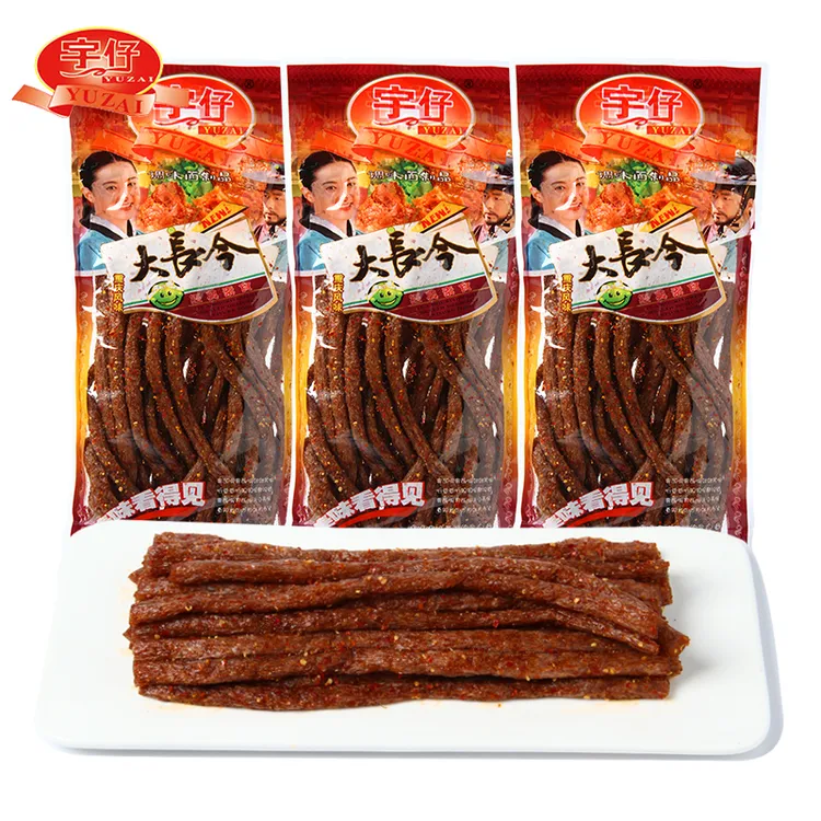 宇仔大长今辣条零食烤面筋麻辣8090后儿时怀旧调味面制品大长筋