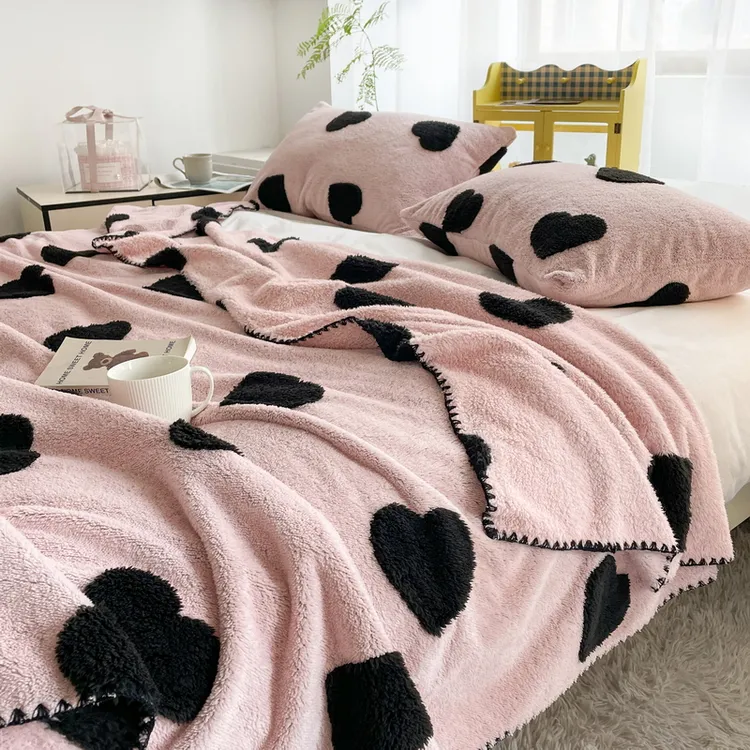 秋冬舒棉绒小清新舒适保暖办公室午睡毯子汽车盖毯卧室毛毯盖毯