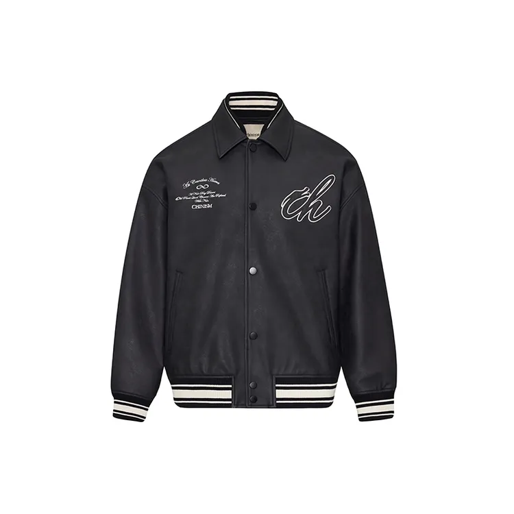 CHINISM赤尘 CH美拉德复古岩纹夹克美式皮衣外套球服3001