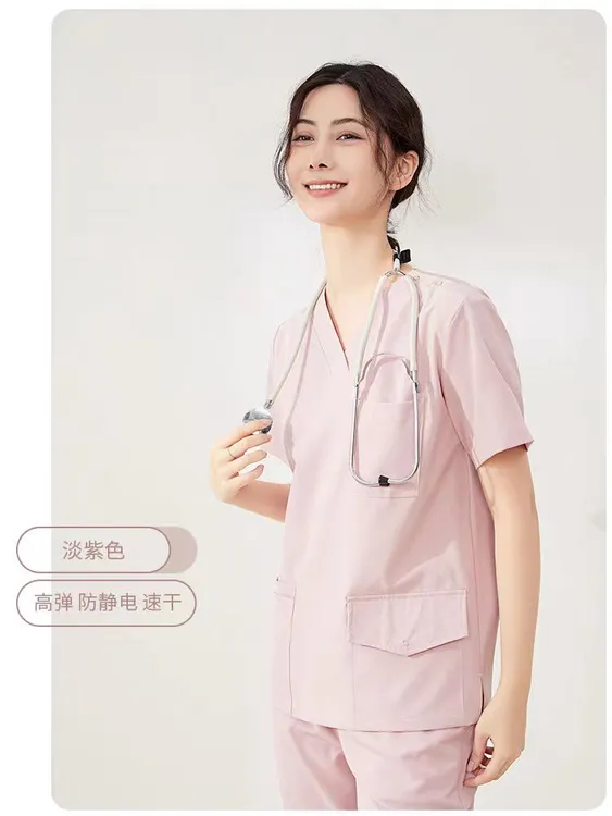 透气高弹速干医生护士医护服口腔牙科美容院月子中心工作服女款