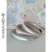 KUN【珠光缎面发箍】质感一绝 高级感高颅顶宽边甜美气质三色发箍