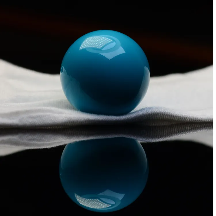 湖北十堰原矿绿松石云盖寺暴力蓝绿松石单珠绿松石圆珠配珠