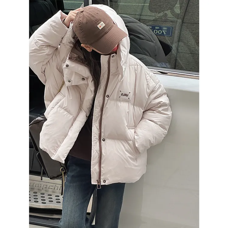 k27829女童羽绒服2024冬装新款儿童连帽外套休闲女孩加厚上衣保暖