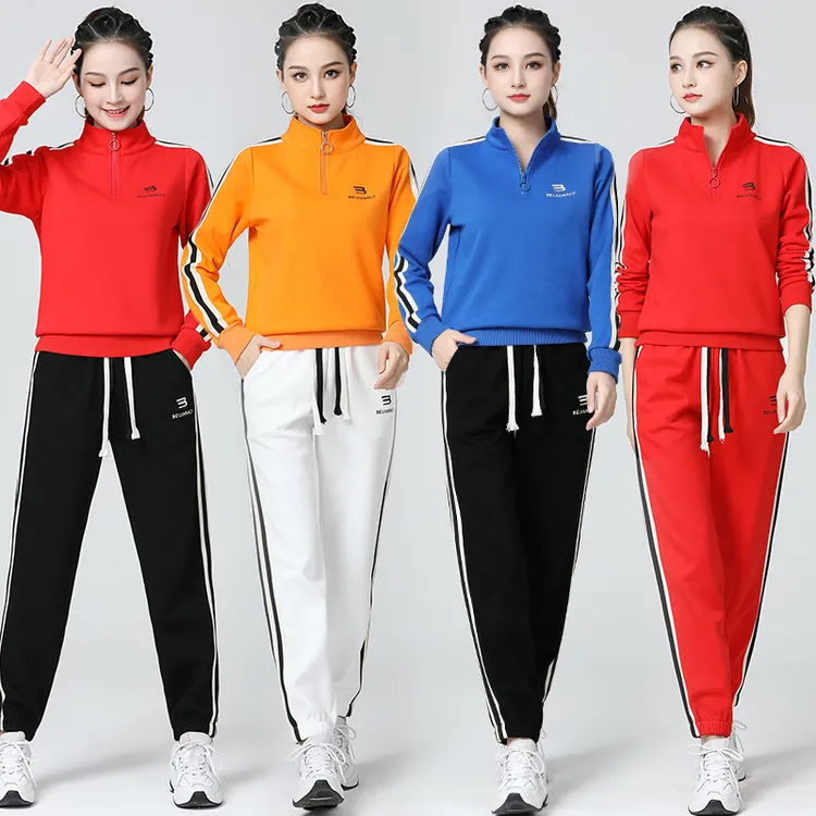 广场舞服装套装秋冬加厚棉运动休闲跳舞曳步舞健身操演出舞蹈服装